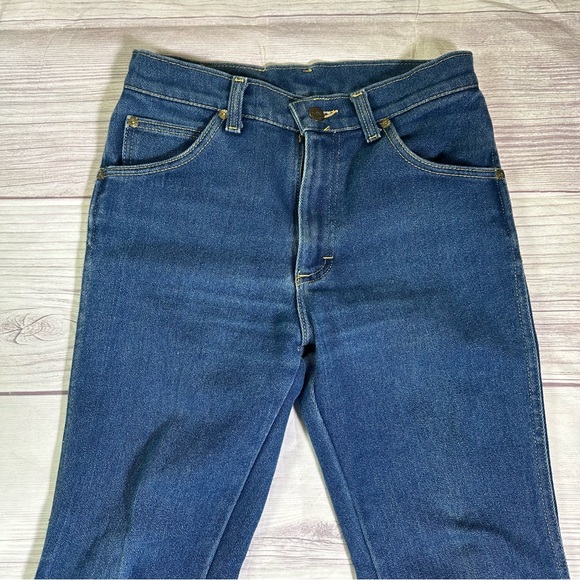 Unisex Vintage Lee Boot Cut Union Made Denim Jeans - Picture 4 of 8